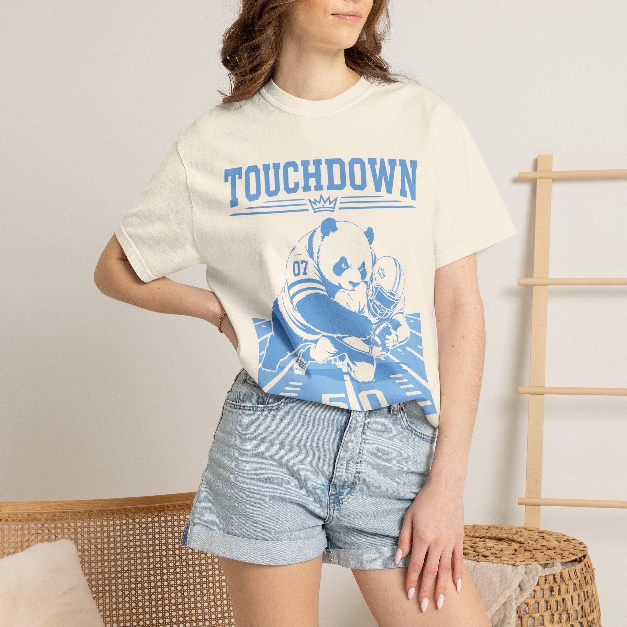 Touchdown Panda Football T-Shirt